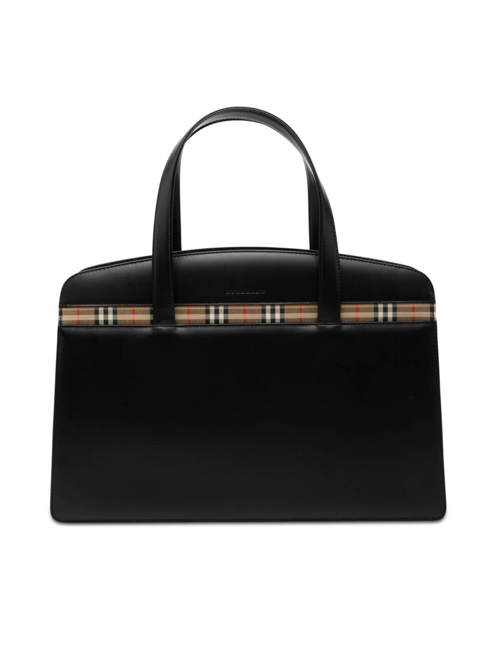 Burberry House Check Trimmed Leather #282704B39B